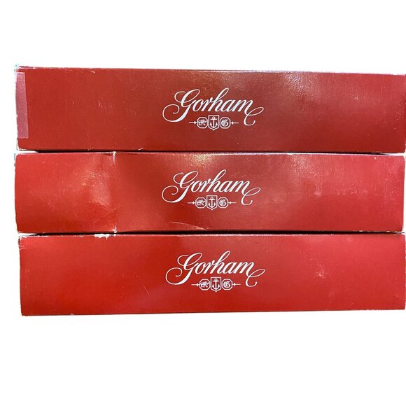 Gorham Heritage serving spoons 13" Italy Silver plated set of three Thanksgiving - Picture 9 of 11